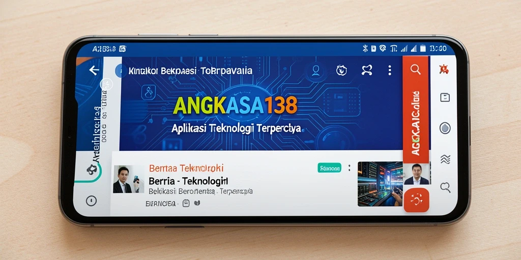 Antarmuka pengguna aplikasi ANGKASA138 yang menarik dan fungsional.