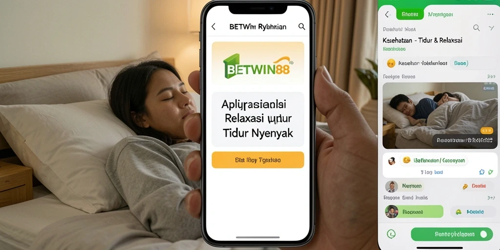 Antarmuka BETWIN88 yang menarik untuk tidur dan relaksasi.
