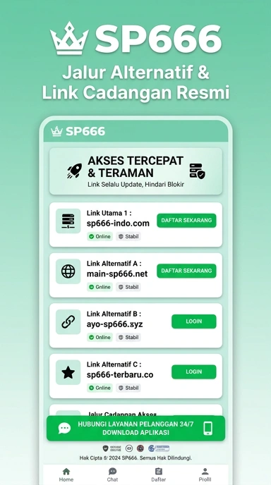 Tampilan link alternatif sp666