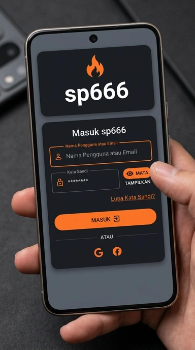 Tampilan halaman login sp666
