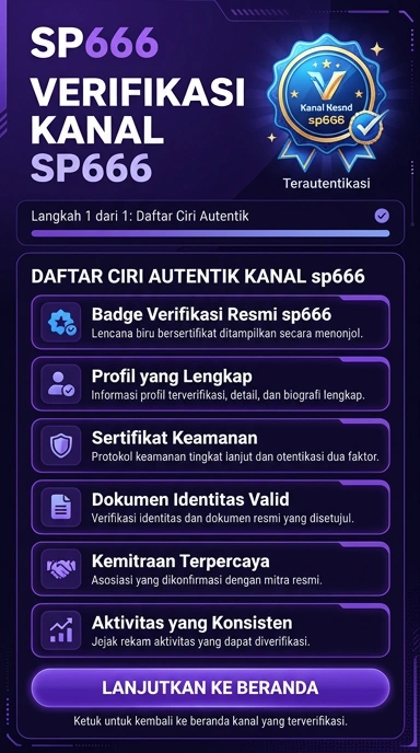 Tampilan kanal resmi sp666